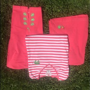 3 piece summer set. Top, shorts and capris